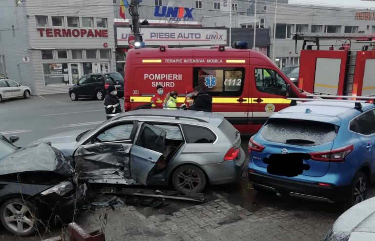 Bărbat ajuns la spital cu traumatism cranian în urma accidentului produs pe strada Libertății!