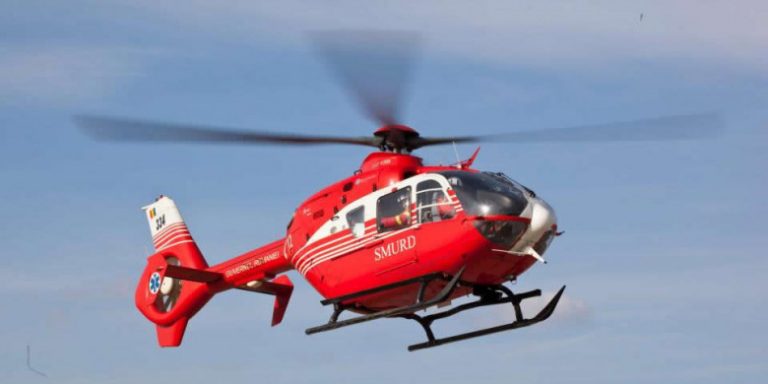 Dealu Ștefăniței: Victimă preluată de elicopterul de la Baza Aeriană Jibou, în urma unui accident rutier