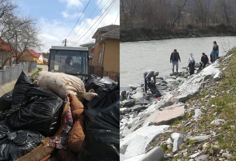 Au fost adunați 250 de saci de deșeuri în urma unei acțiuni de ecologizare a râului Bistrița!